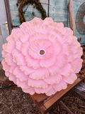 Fleur pivoine rose et doré